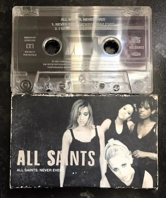 All Saints, Never Ever Single, LONDON RECORDS, LONCS 407, Vintage Cassette Magretro