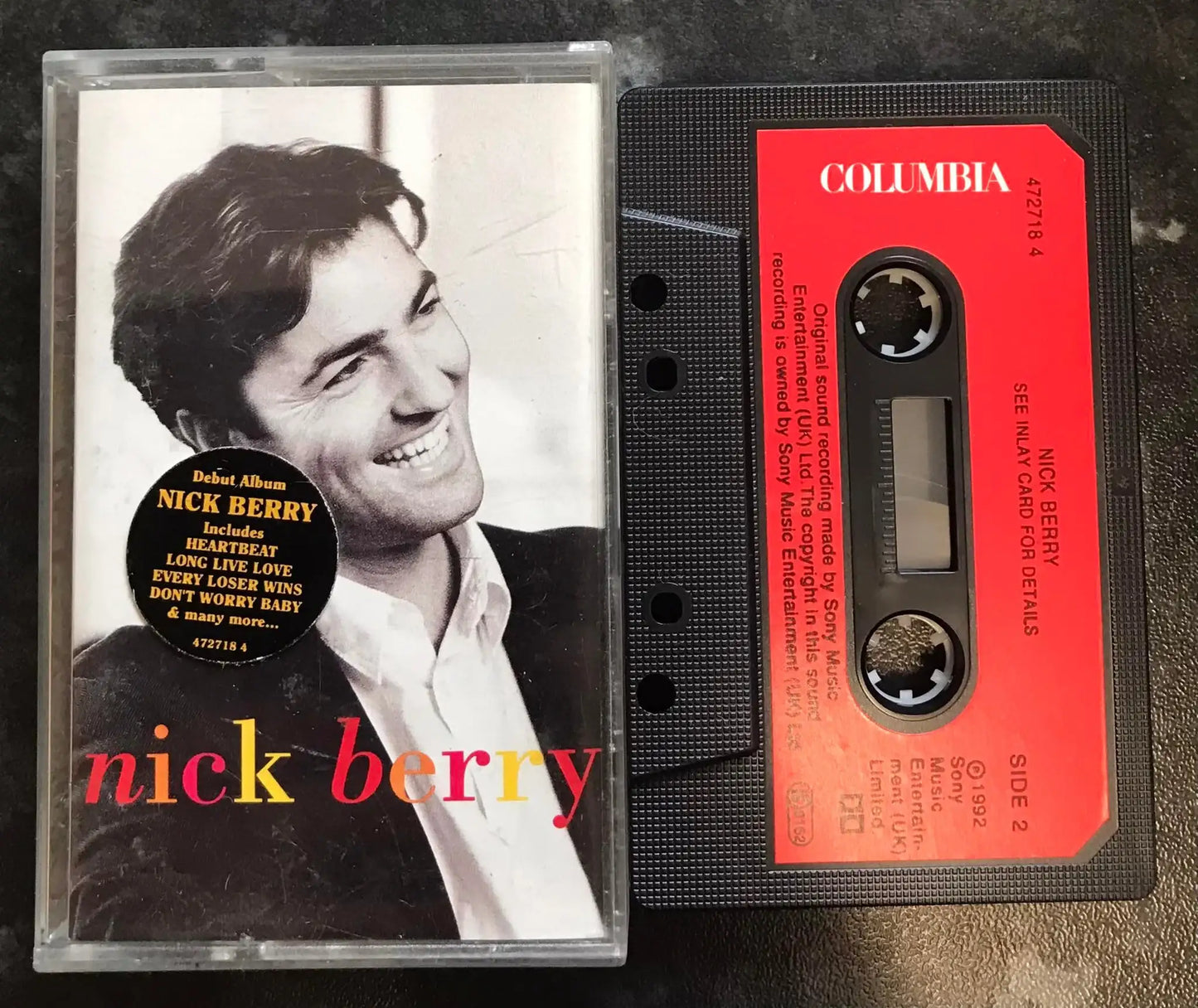 Nick Berry Album, Columbia Label, 4727184, Vintage Cassette Magretro