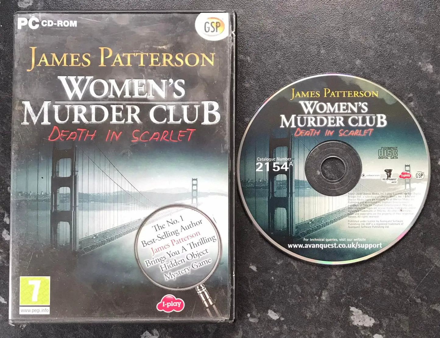 Women's Murder Club, Death in Scarlet, James Patterson, UK, Pal, PC Game Magretro