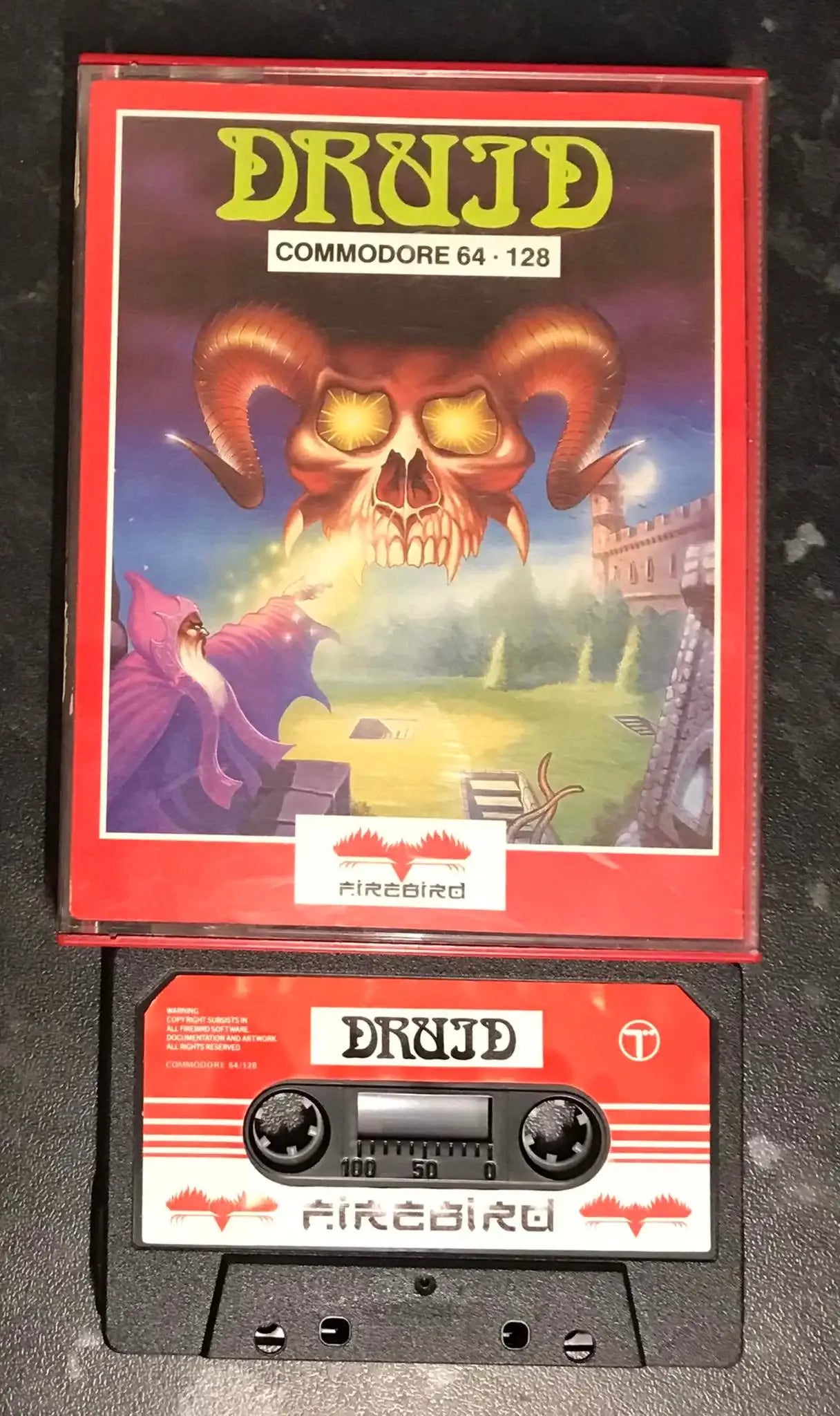 Druid, C64 Game by Firebird (RARE), WORKING Magretro
