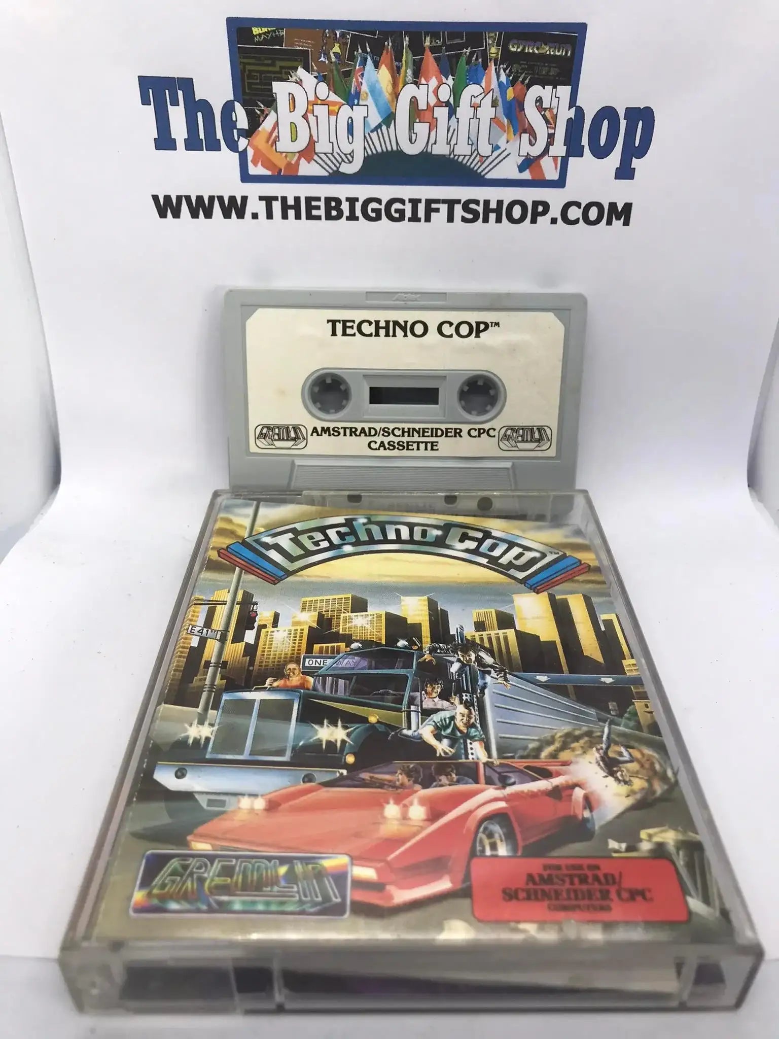 Techno Cop, CPC 464 / 664, Released by Gremlin Graphics Magretro