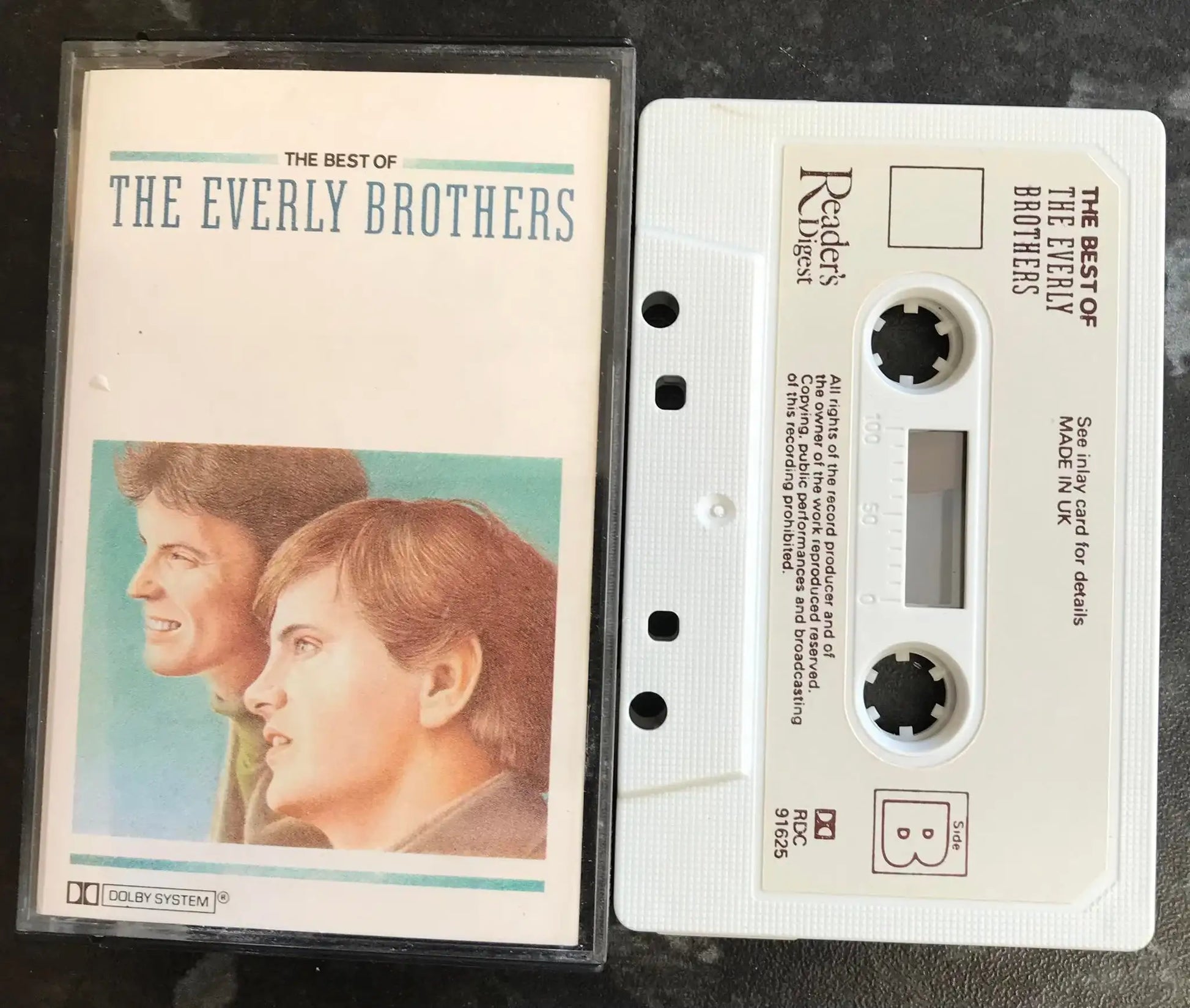 The Best Of The Everly Brothers Album, RDC 91625, Vintage Cassette Magretro