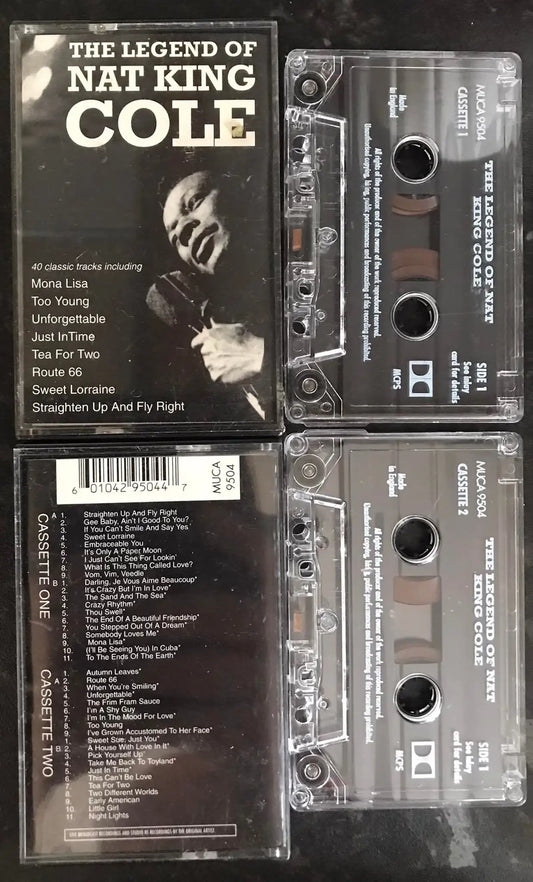 The Legend of Nat King Cole, Double Album, MUCA 9504, Vintage Cassette Magretro