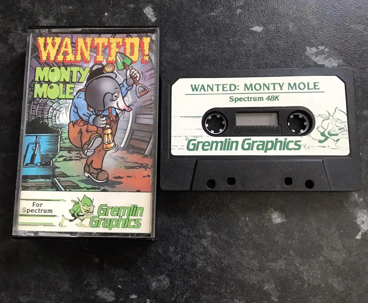 Wanted Monty Mole, ZX Spectrum by Gremlin Graphics, Working Magretro