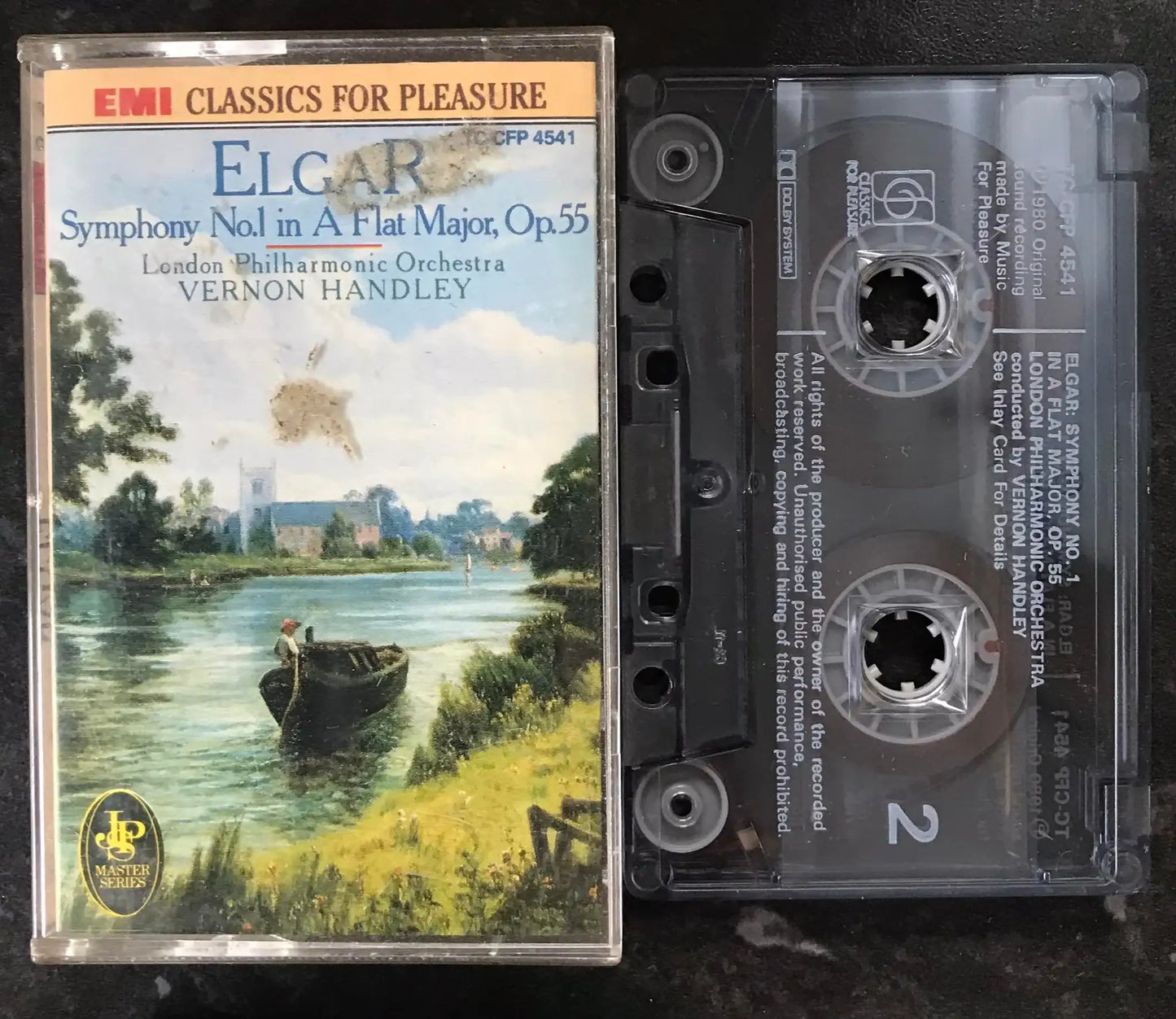 Elgar, Symphony No 1, Vernon Handley Cassette Tape album, EMI 41 4541 4 Magretro