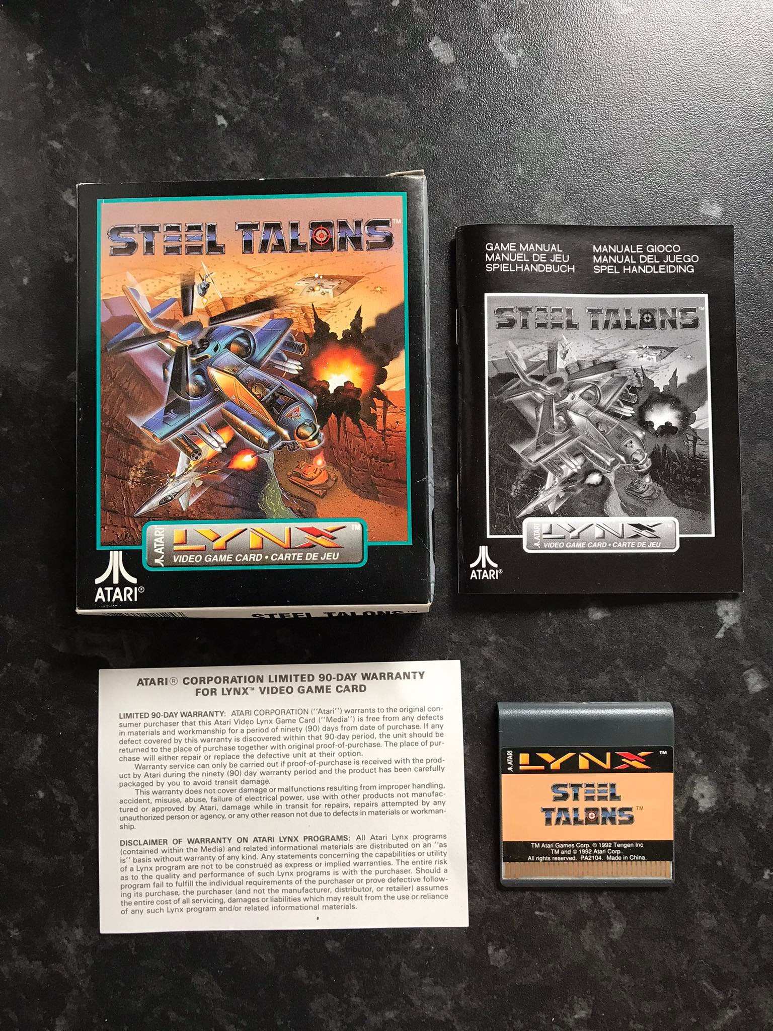 Steel Talons, Atari Lynx Game Boxed Magretro
