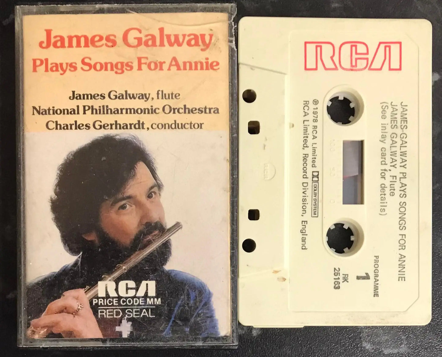 James Galway, Plays Songs For Annie, RCA, RK 25163, Vintage Cassette Magretro
