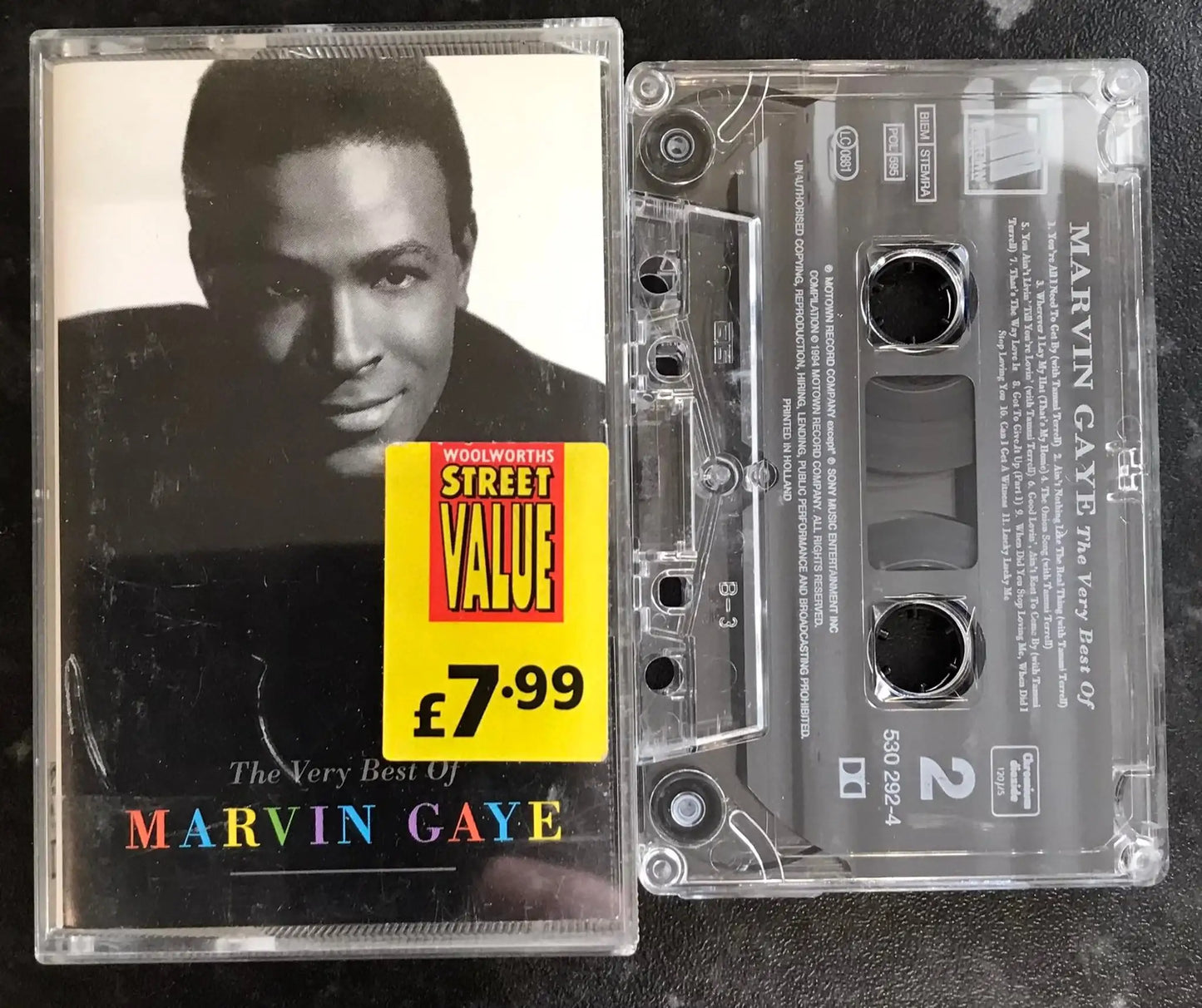 The Very best of Marvin Gaye Album, Motown, 530 292-4, Vintage Cassette Magretro
