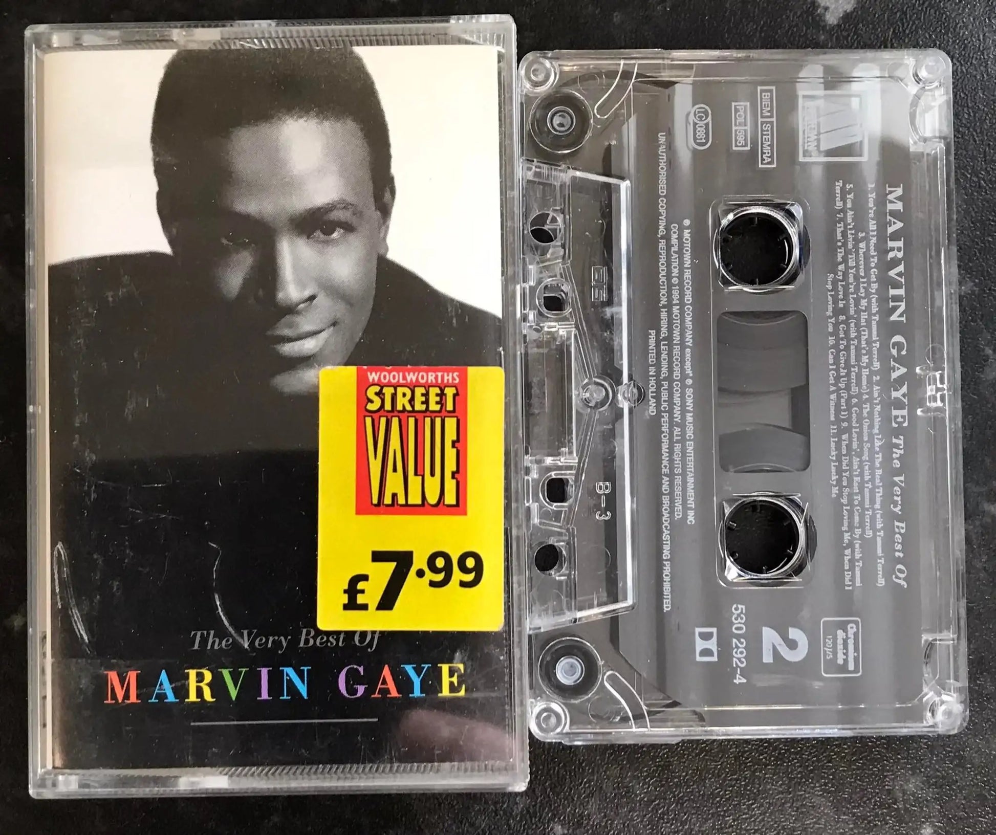 The Very best of Marvin Gaye Album, Motown, 530 292-4, Vintage Cassette Magretro