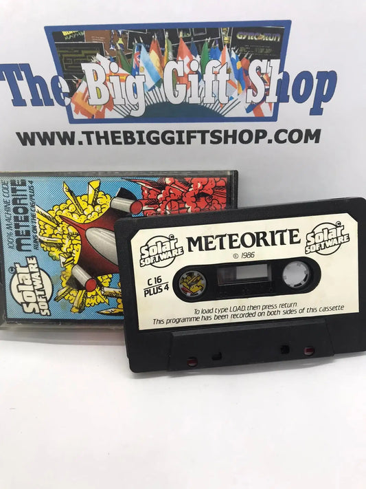 Meteorite, Commodore Game for C16, plus/4, Released by Solar Software (RARE) Magretro