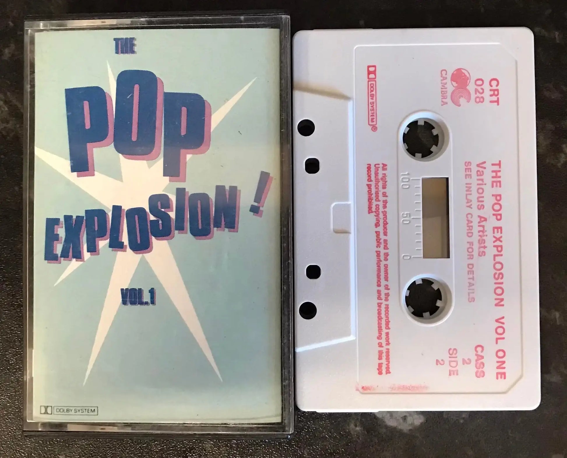 Pop Explosion, Vol 1, Cassette Two, Cambra, CRT 028, Vintage Cassette Magretro