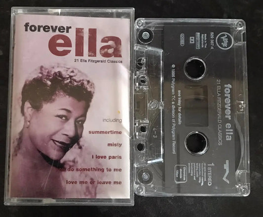 Forever Ella Album, Ella Fitzgerald, Verve Records, 529 387-4, Vintage Cassette Magretro