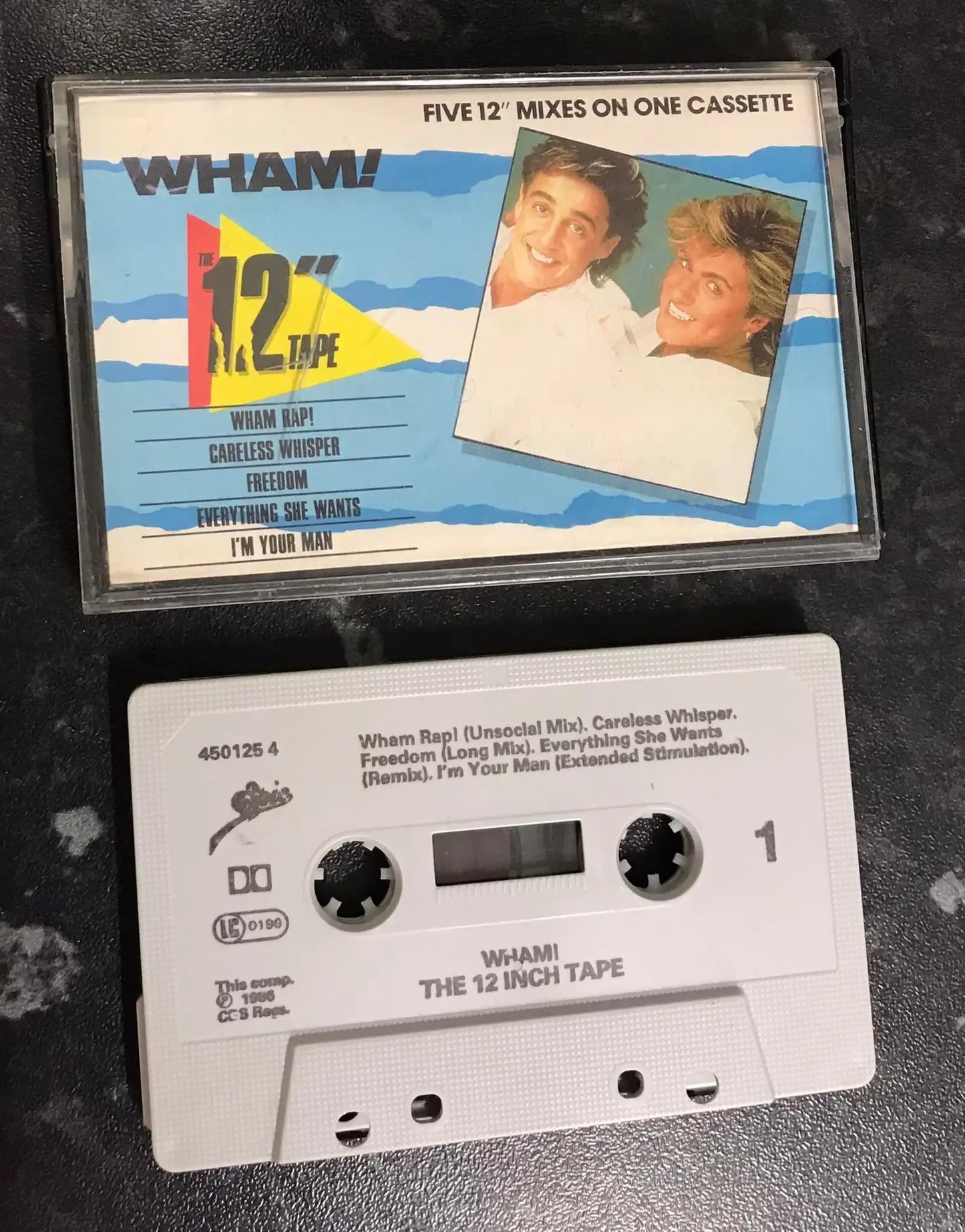 Wham!, The 12 '' Tape Album, Epic, EPC 450125-4, Vintage Cassette Magretro