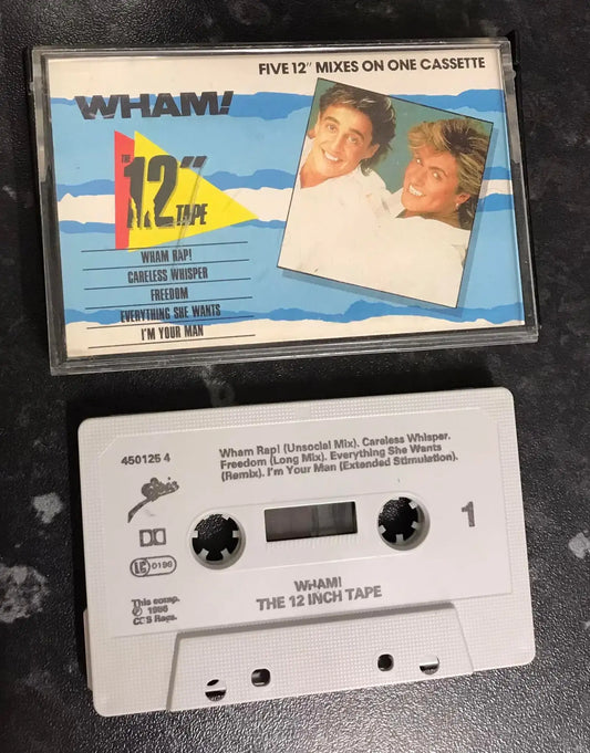 Wham!, The 12 '' Tape Album, Epic, EPC 450125-4, Vintage Cassette Magretro
