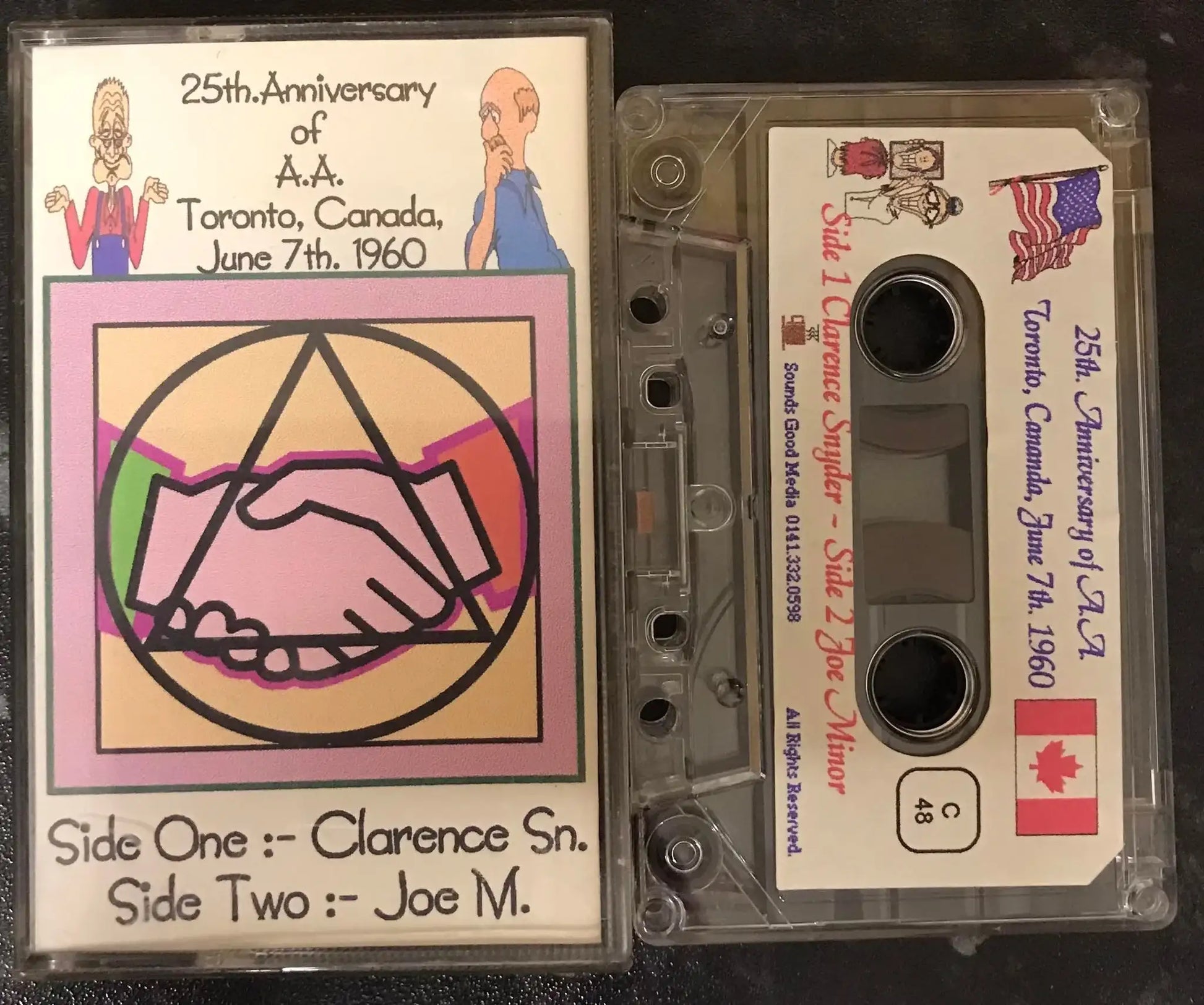 25th Anniversary of A.A. Toronto Canada June 7th 1960 Album, Vintage Cassette Magretro