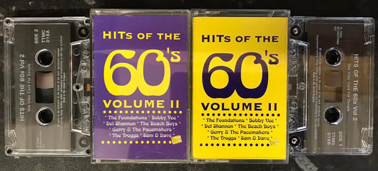 Hits of the 60's Volume II Double Album, Tring, ttmc016a, Vintage Cassette Magretro