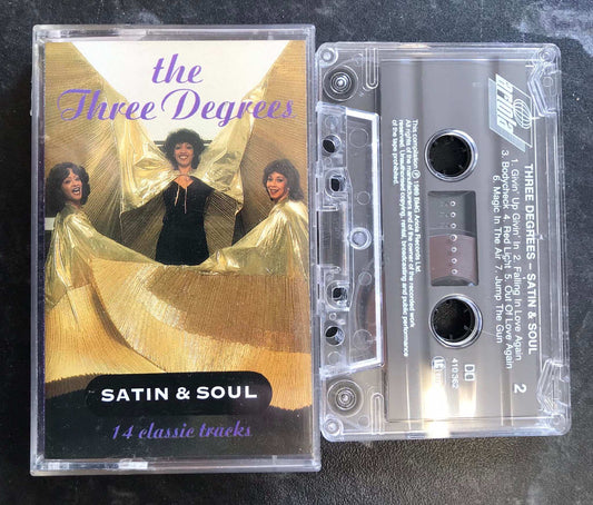 The Three Degrees, Satin & Soul Album, 410 362, Ariola, Vintage Cassette Magretro