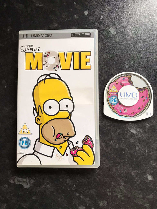 the simpsons movie, movie, PSP, PAL, with box Magretro
