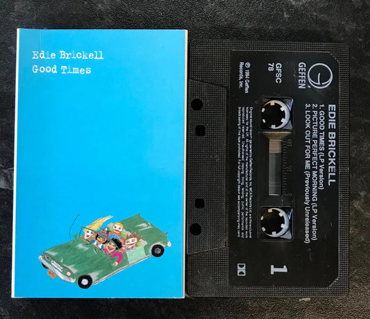 Edie Brickell, Good Times Single, GEFFEN MUSIC, GFSC 78, Vintage Cassette Magretro