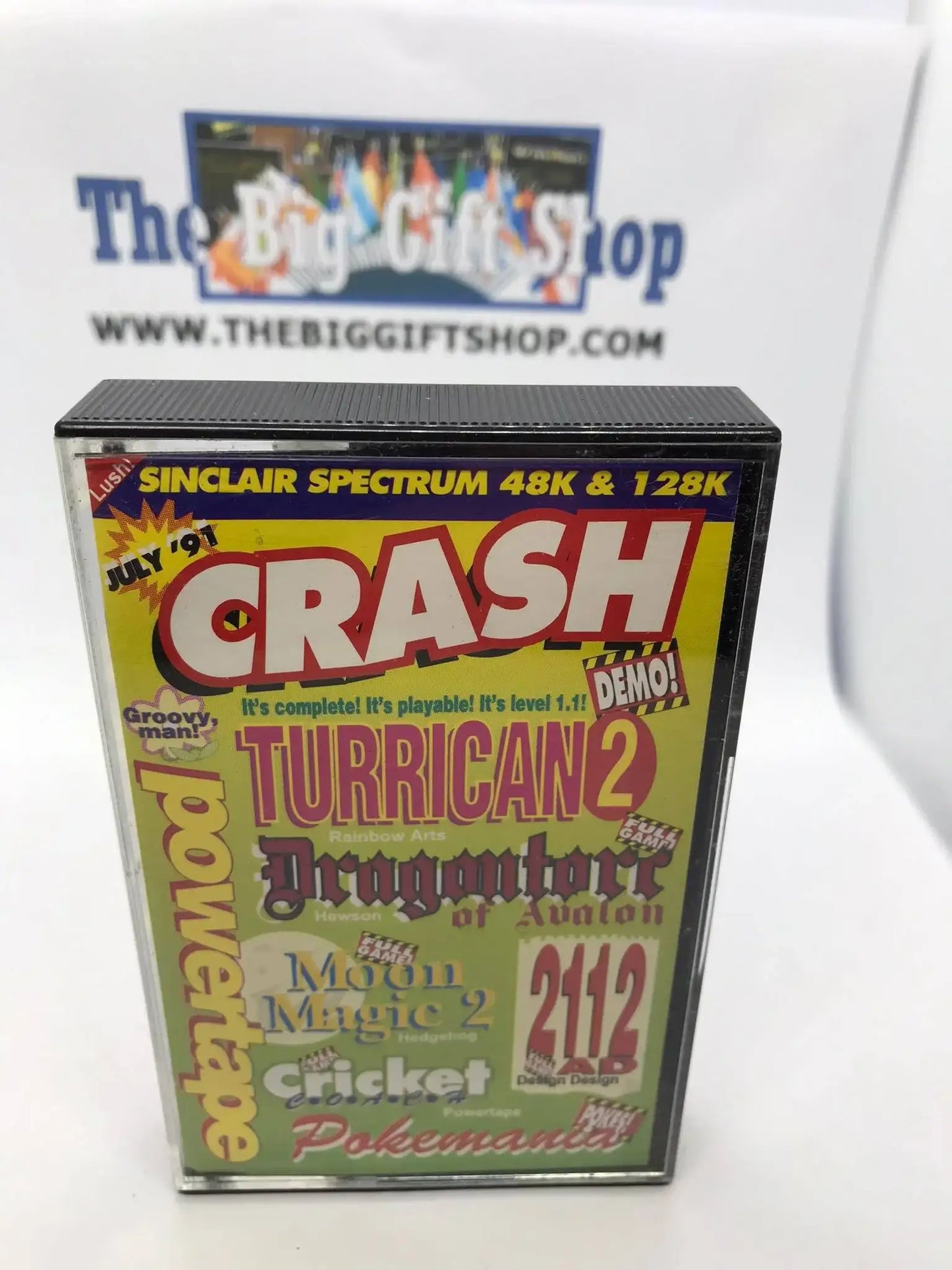 CRASH, Magazine tape Powertape July 1991, ZX Spectrum Magretro