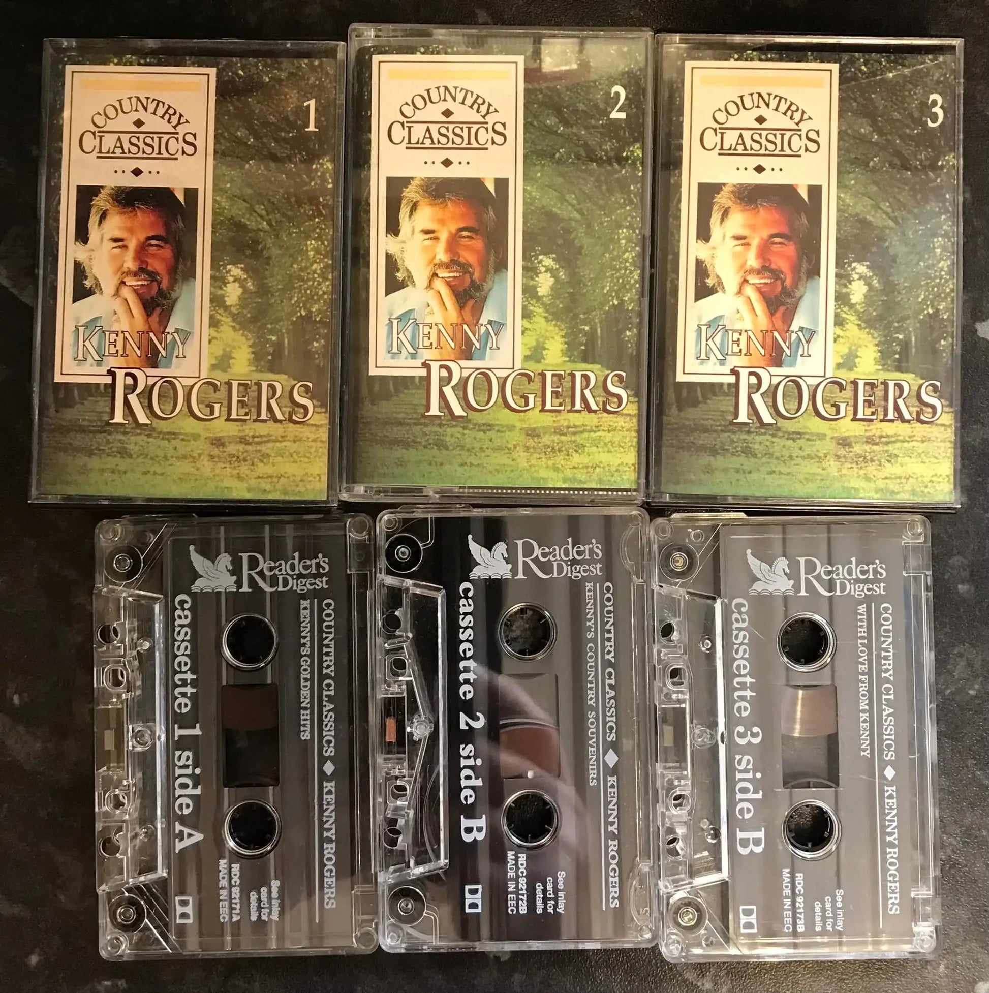 Kenny Rogers, Country Classics, 3 Tape Set, Reader's Digest, RDC 92171 Magretro