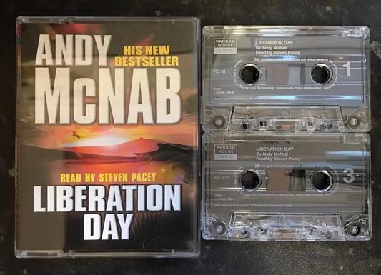 Liberation Day Audiobook, Andy McNab, Random House, RC 611, Vintage Cassette Magretro