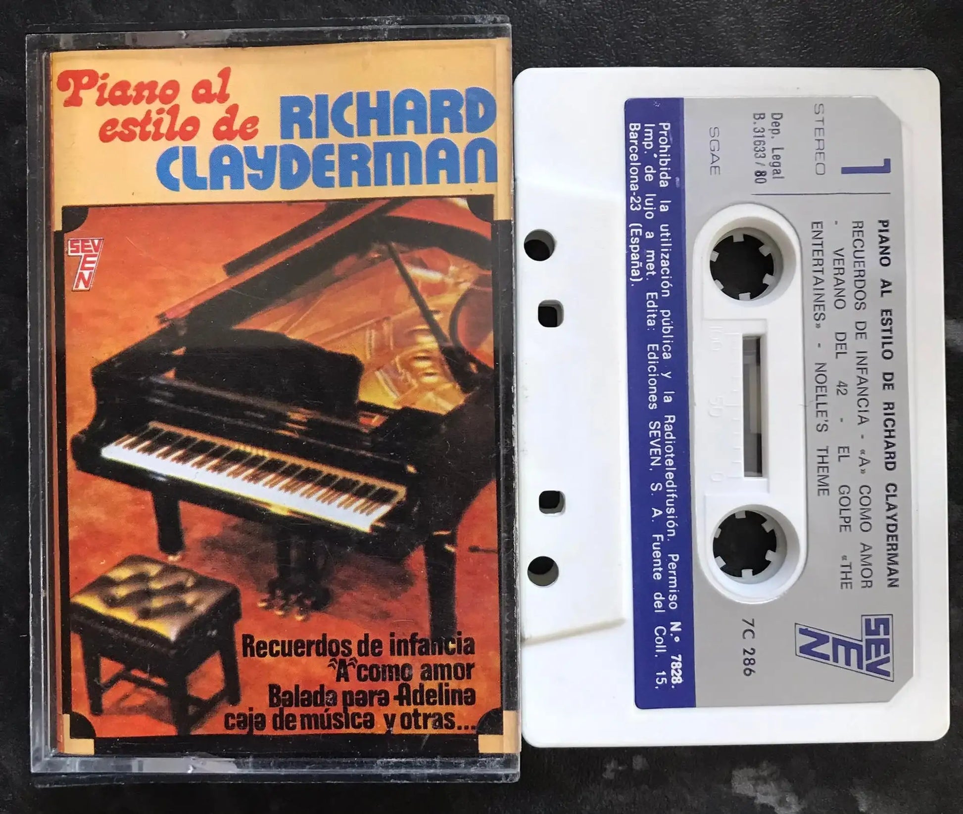 Piano Album, El Estilo De Richard Clayderman, Seven label, 7c 286 Magretro