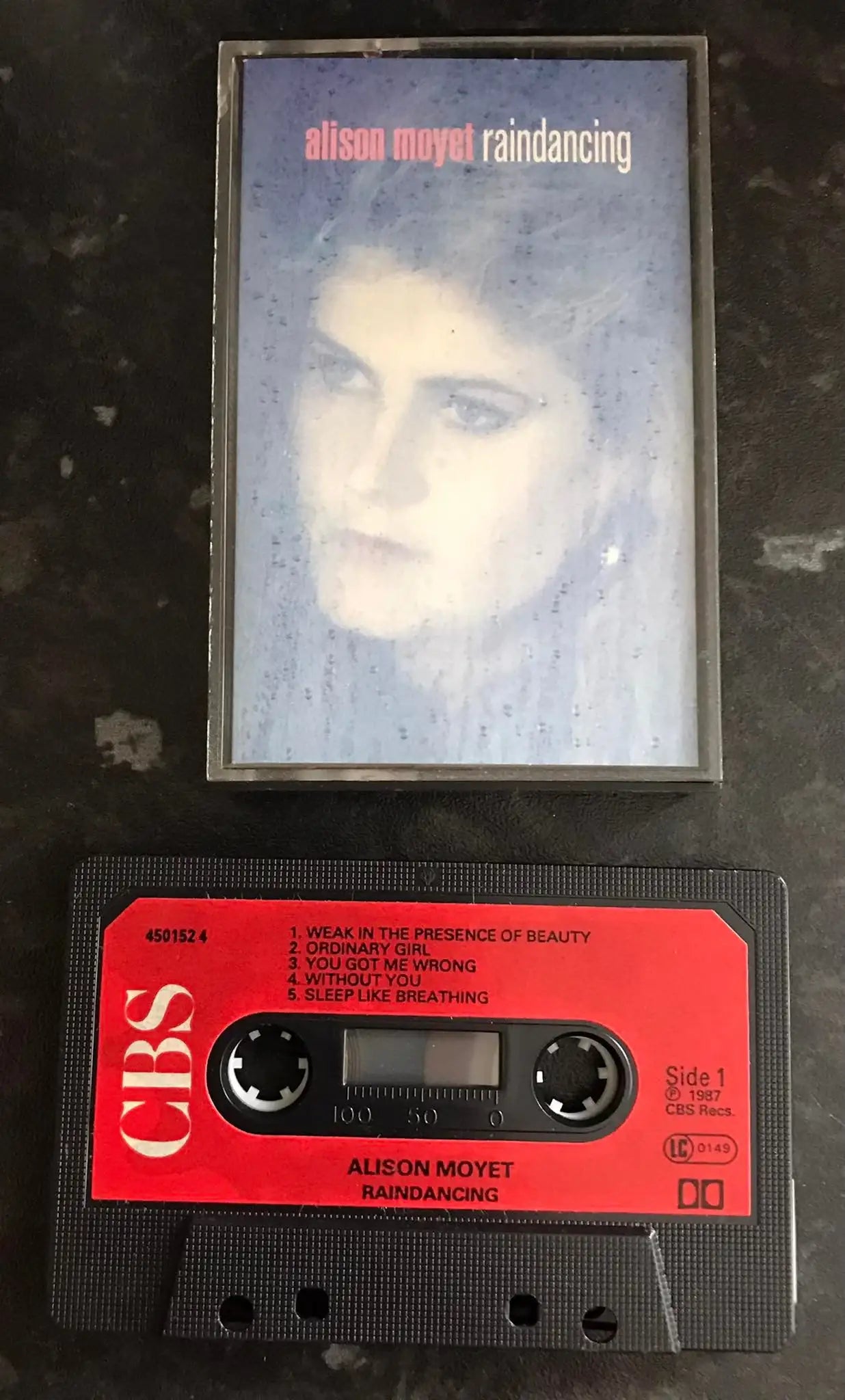 Alison Moyet, Raindancing Album, CBS, 450152 4, Vintage Cassette Magretro