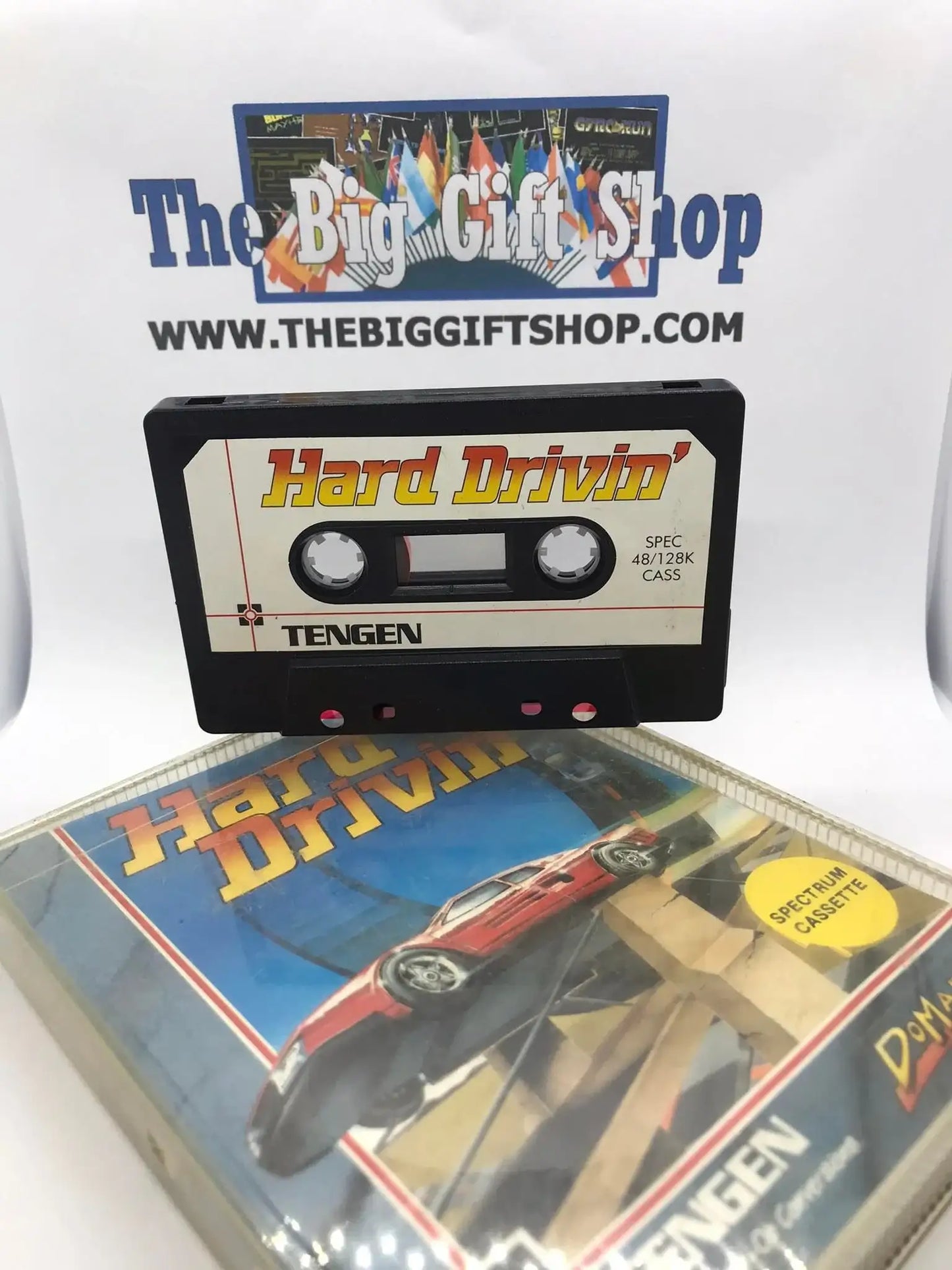 Hard Drivin' (Tested Working), ZX Spectrum, Released by Domark Ltd Magretro