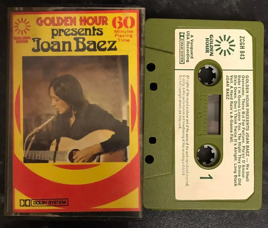 Golden Hour presents Joan Baez Album, ZCGH 843, Vintage Cassette Magretro