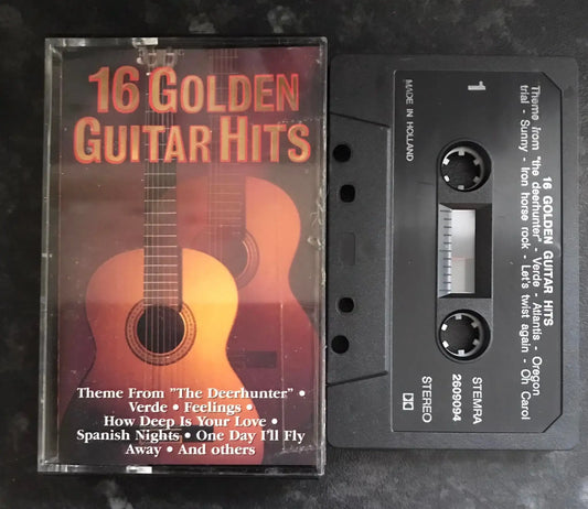 16 Golden Guitar Hits Album, Heartbeat Records, 2609094, Vintage Cassette Magretro