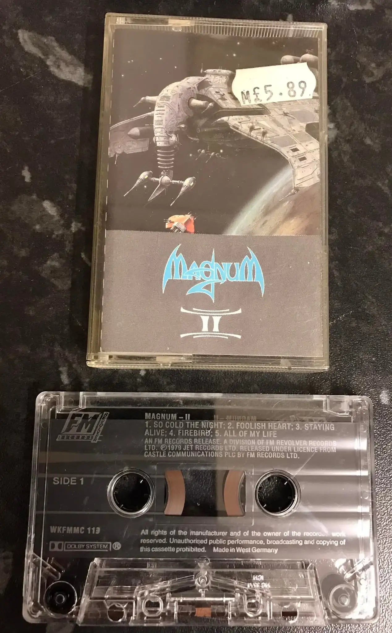 Magnum II Album, FM Label,WKFM MC 119, Vintage Cassette Magretro