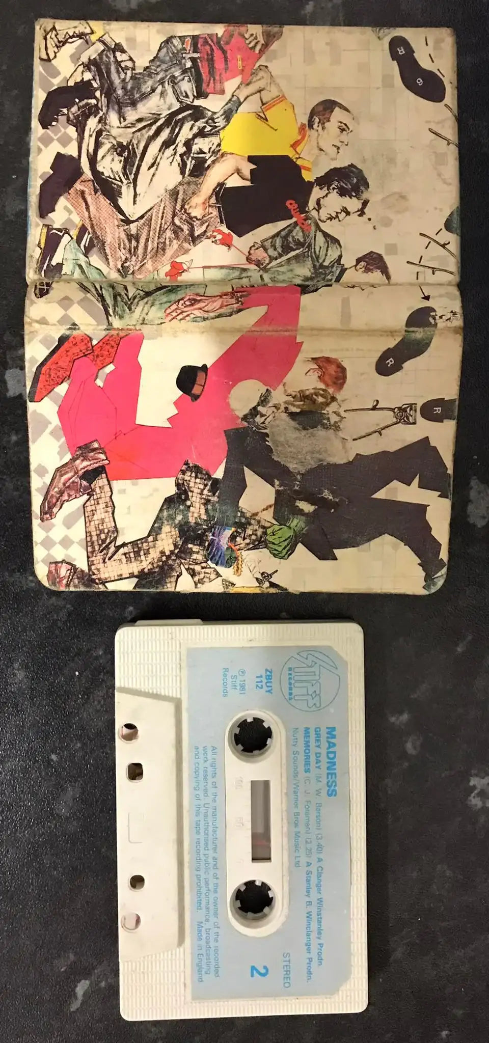 MADNESS, GREY DAY SINGLE, UNIQUE DESIGN CASE, Stiff Records, ZBUY 112 Magretro