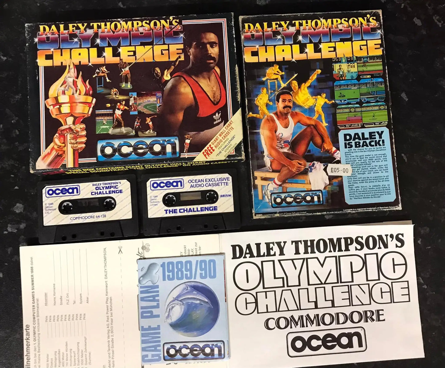 Daley Thompson's Olympic Challenge, C64, Released by Ocean Software, WORKING Magretro