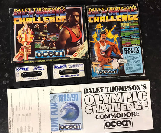 Daley Thompson's Olympic Challenge, C64, Released by Ocean Software, WORKING Magretro