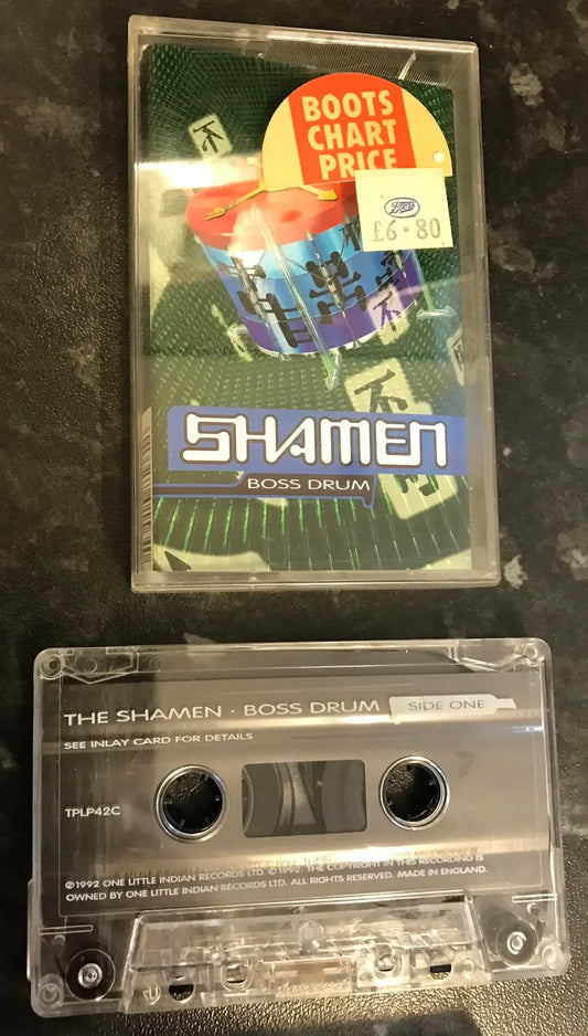 The Shamen, Boss Drum Album, One Little Indian, TPLP42C, Vintage Cassette Magretro