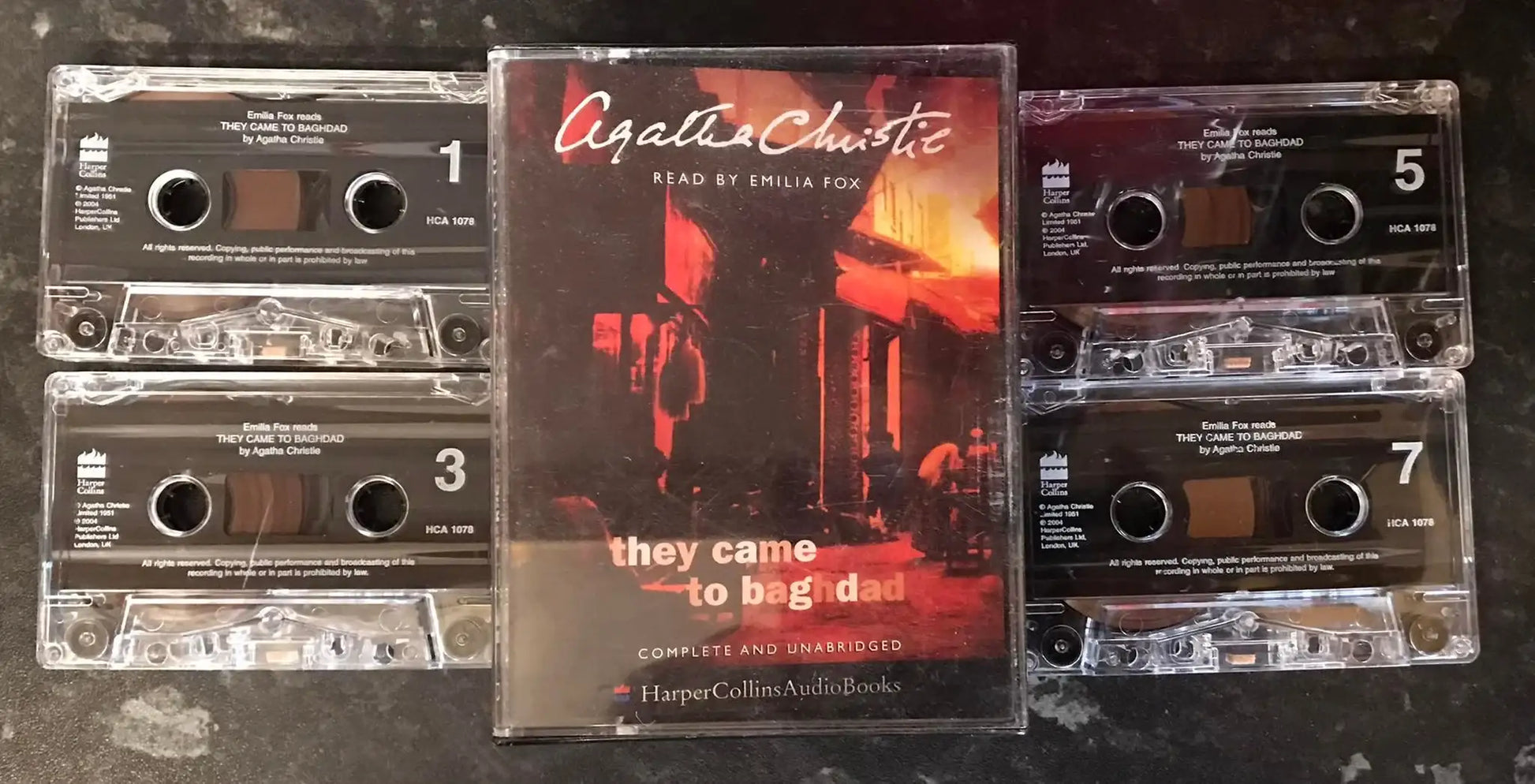 They Came to Baghdad, 4 Tapes, Audiobook, Agatha Christie, HCA 1078 Magretro