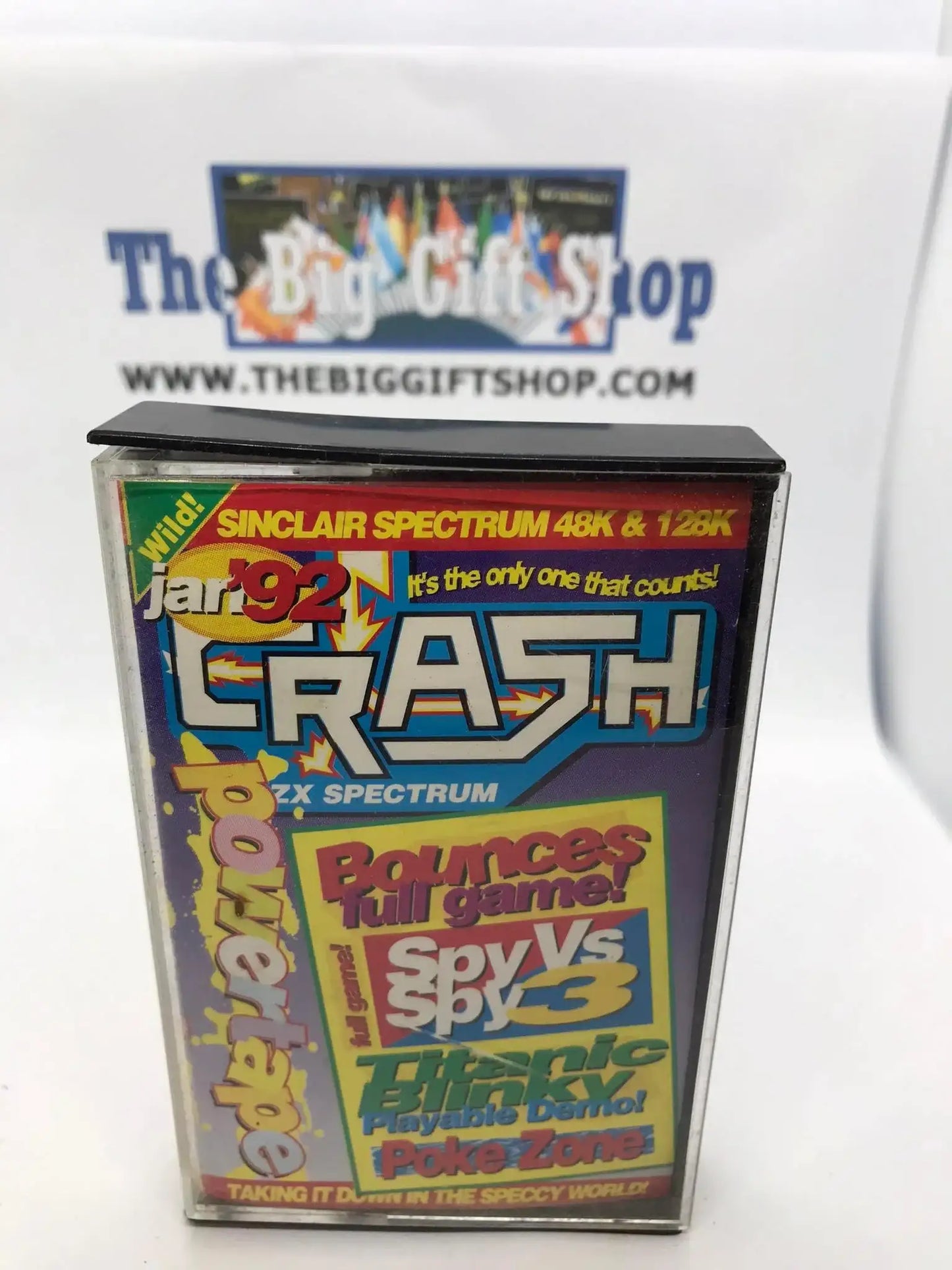 CRASH, Magazine tape Powertape January 1992, ZX Spectrum Magretro