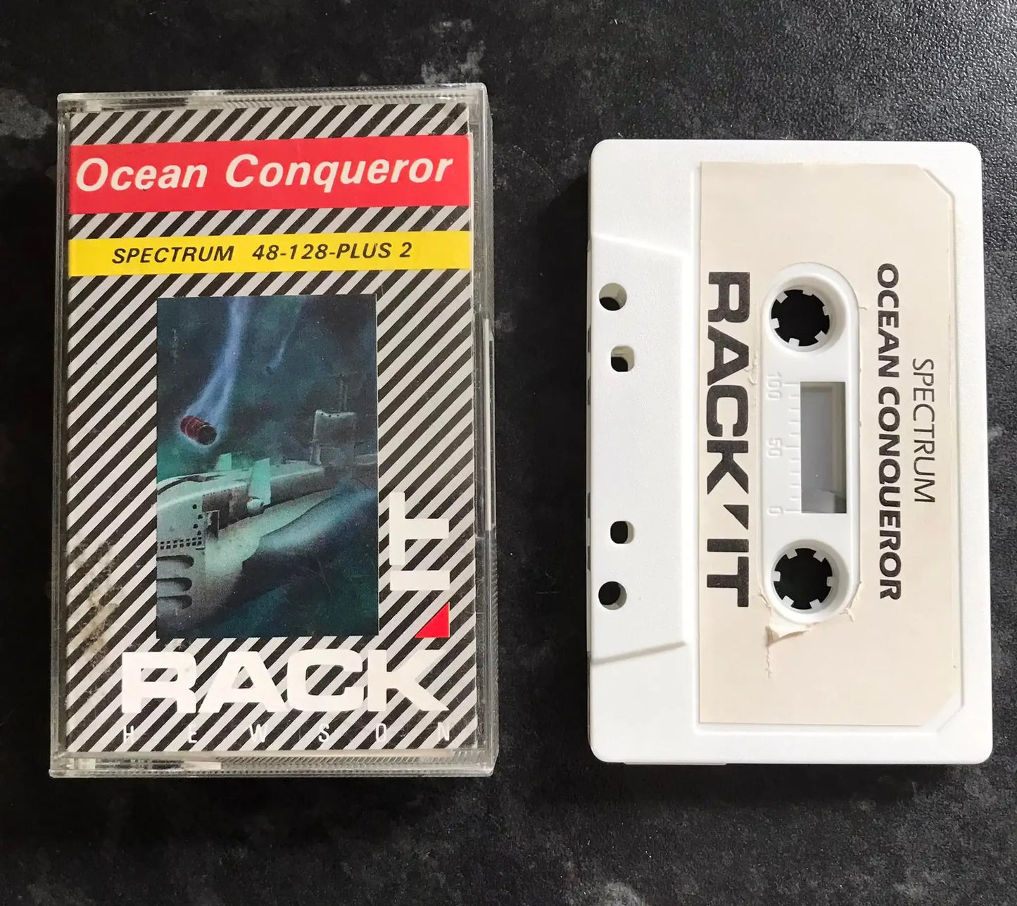 Ocean Conqueror, ZX Spectrum, by Rack-It Hewson, Working Magretro