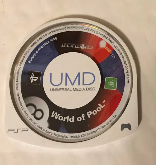 world of pool, PSP game, no box or instructions Magretro