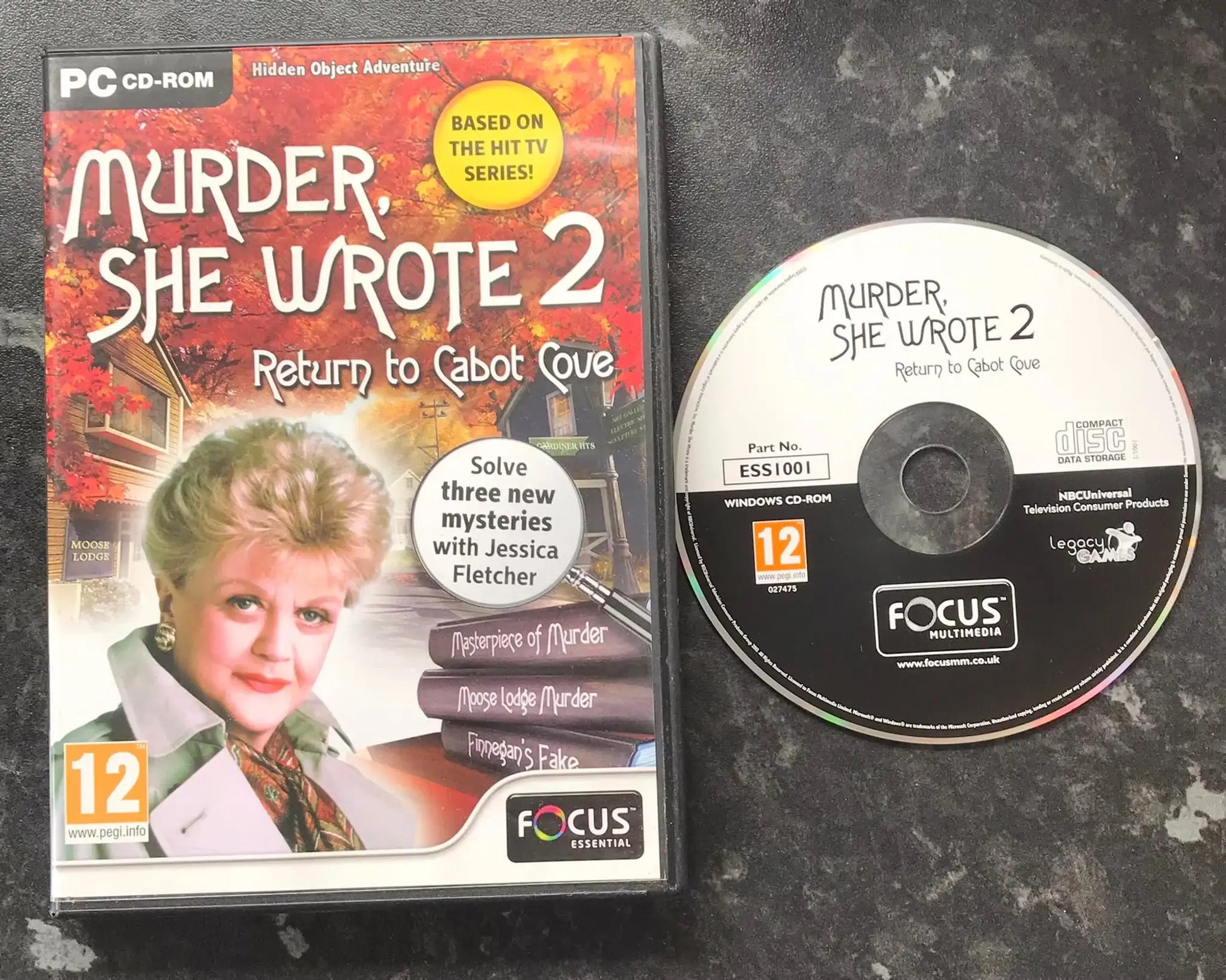 Murder She Wrote 2, Return To Cabot Cove, RARE, UK, Pal, PC Game Magretro