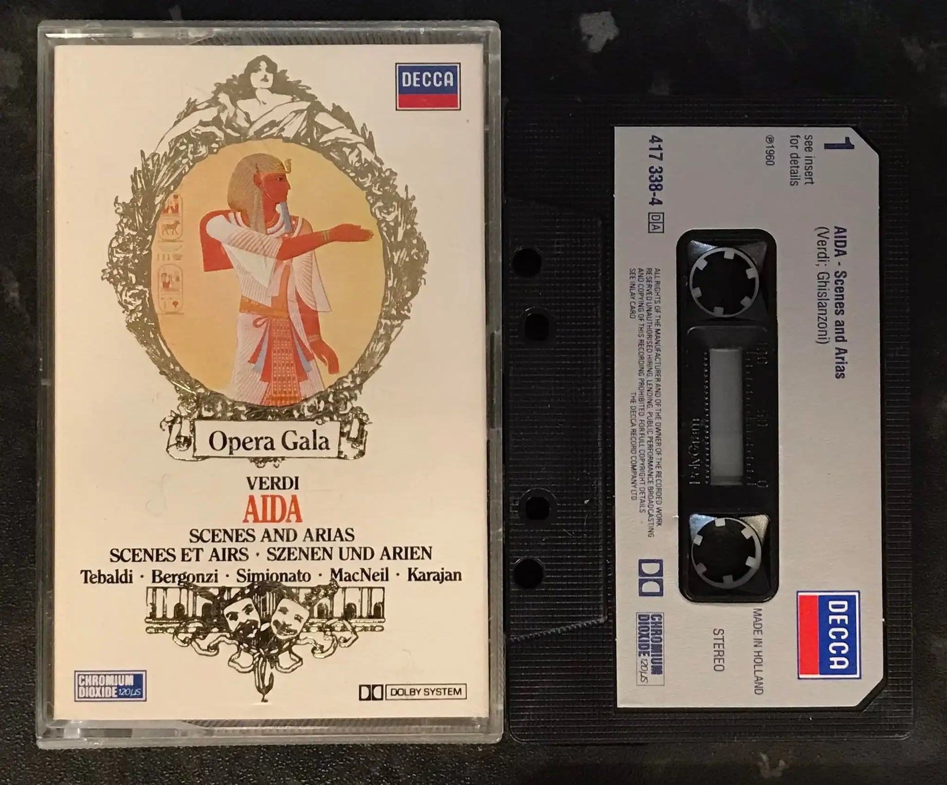 VERDI, AIDA, SCENES AND ARIAS, Opera Gala, Decca, 417 338-4 Magretro