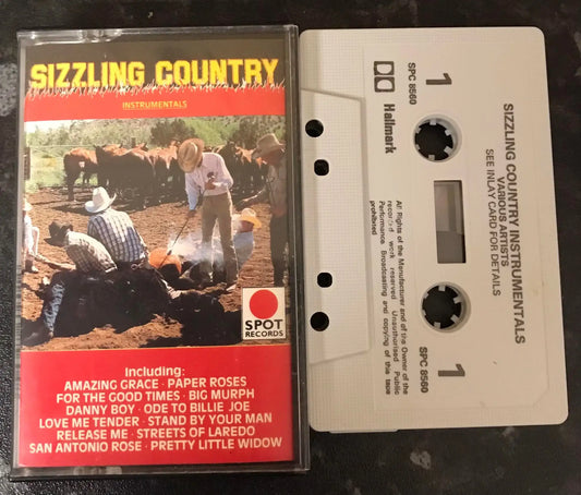 Sizzling Country Instrumentals Album, spc 8560, Spot Records, Vintage Cassette Magretro