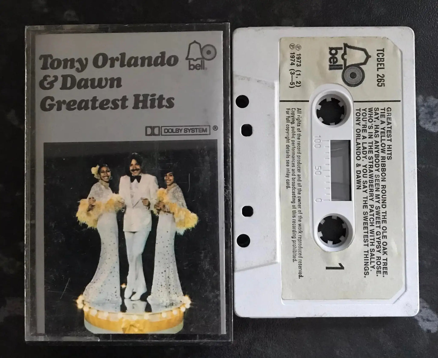 Tony Orlando & Dawn, Greatest Hits Album, Bell Records, TCBEL 265 Magretro