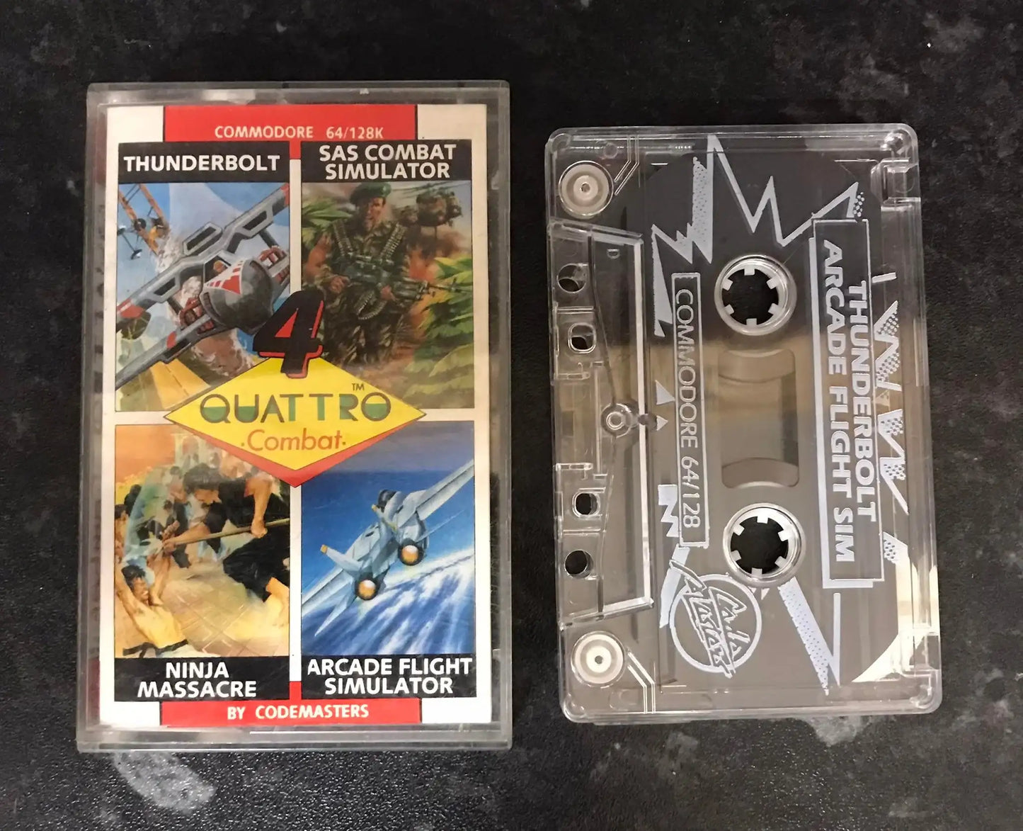 Quattro Combat 4 Games , C64, by Codemasters Magretro