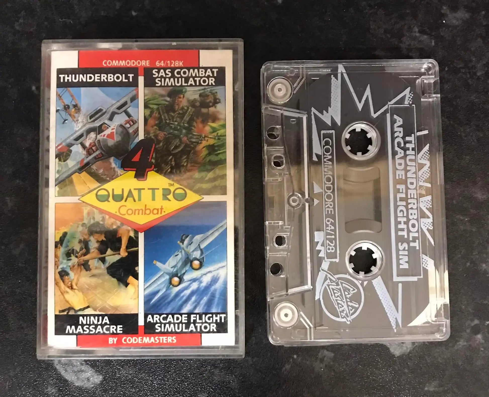 Quattro Combat 4 Games , C64, by Codemasters Magretro