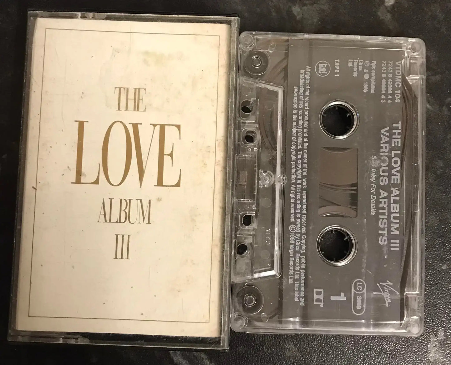 The Love Album III, Virgin, VTDMC 104, Tape 1, Vintage Cassette Magretro