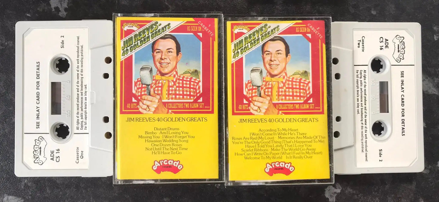 Jim Reeves 40 golden greats Album Vol 1 and 2, Arcade Records, ADE CS 16 Magretro