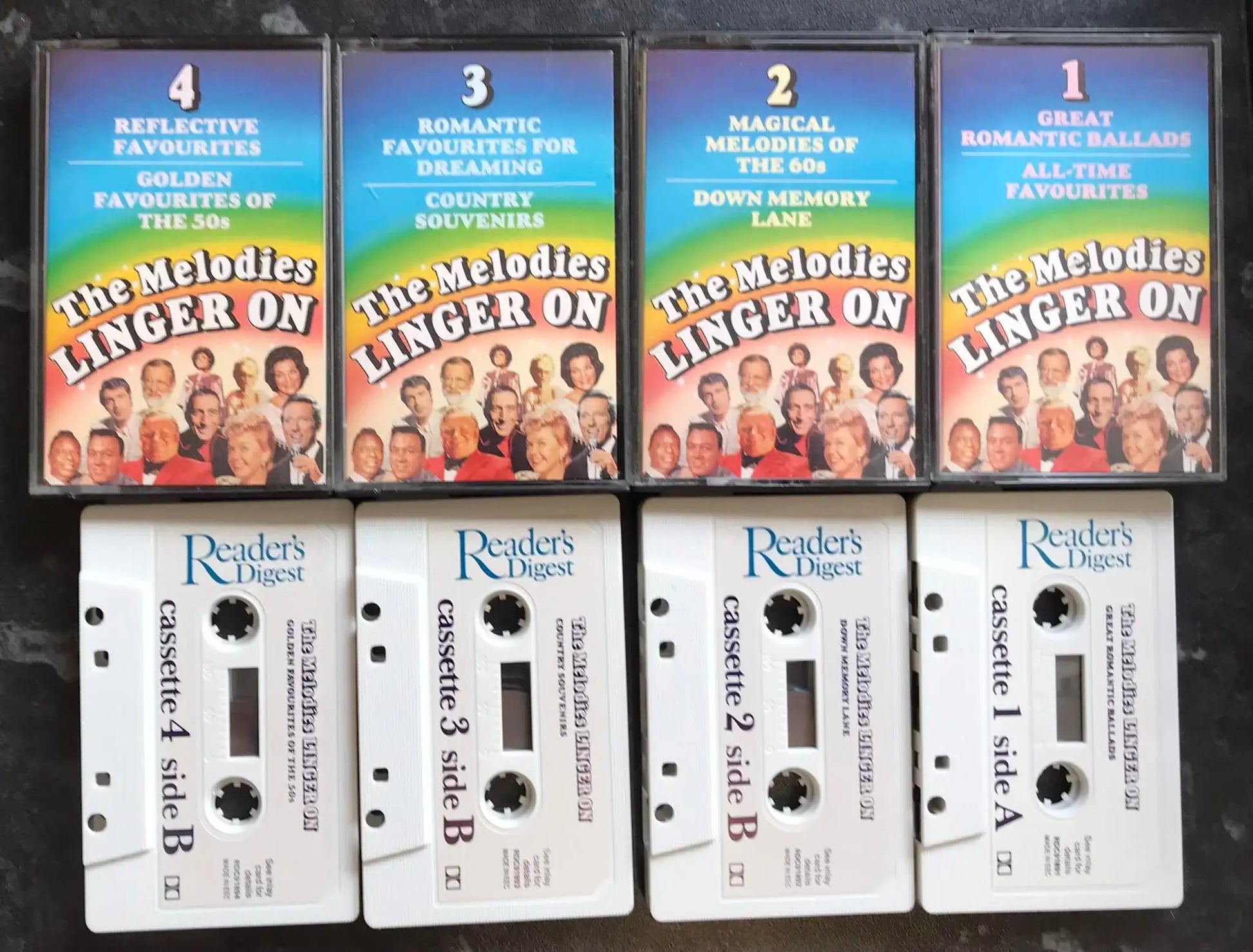 The Melodies Linger On, 4 Tape Set, RDC 91891, Vintage Cassette Magretro