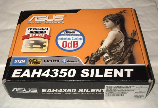 ASUS ATI Radeon HD 4350 EAH4350 SILENT/DI/512MD2 (LP) Graphic Card Magretro